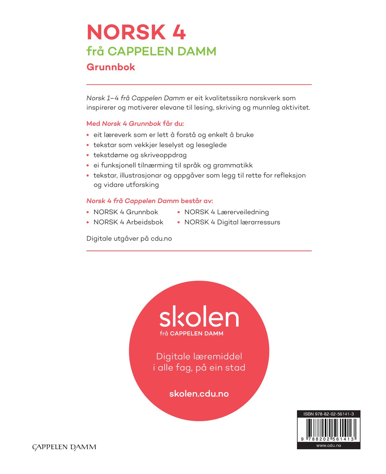 Norsk 4 frå Cappelen Damm