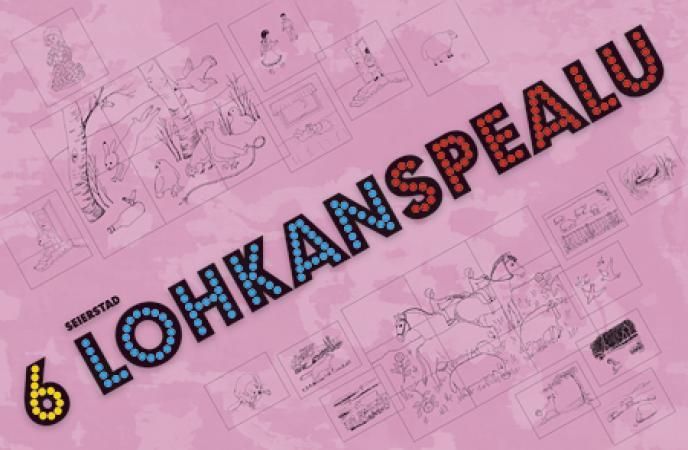 6 lohkanspealu. Læremiddel, lesespill: Innhold:  Å