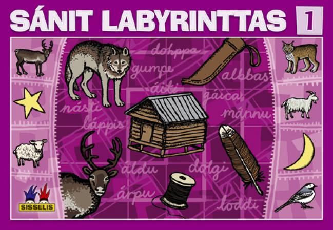 Sánit labyrinttas 1. Spill med 6 brett, 6 terninge