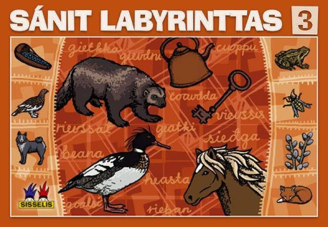 Sánit labyrinttas 3. Spill med 6 brett, 6 terninge