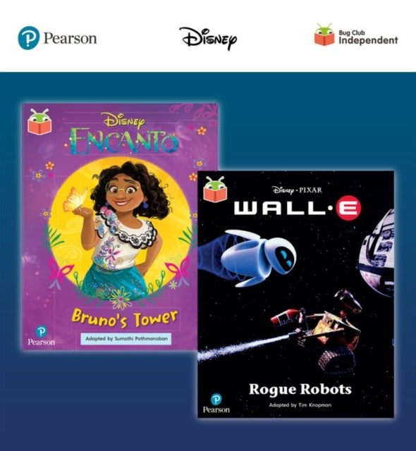 Pearson Bug Club Disney Year 2 Pack C, including Turquoise and Gold book band readers; Encanto: Bruno''s Tower, Wall-E: Rogue Robots