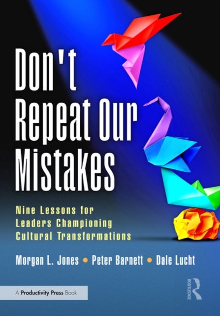 Don''t Repeat Our Mistakes - Nine Lessons for Leaders Championing Cultural Transformations