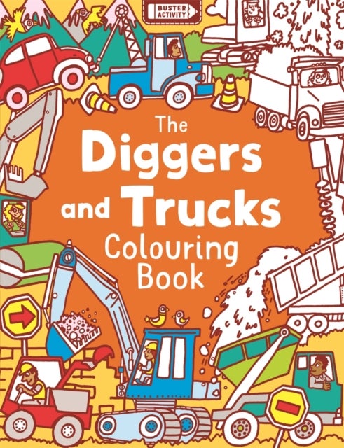 Diggers and Trucks Colouring Book