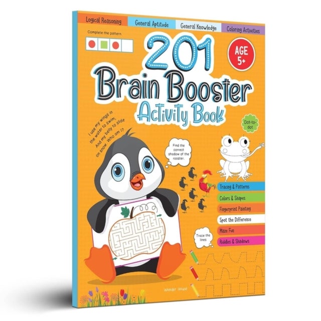 201 Brain Booster Activity Book - Fun Activities and Exercises For Children: Tracing & Pattern, Colors & Shapes, Maze - Fun Activities and Exercises for Children Tracing & Pattern, Colors & Shapes, Maze