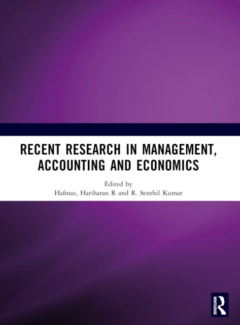 Recent Research in Management, Accounting and Economics Rrmae