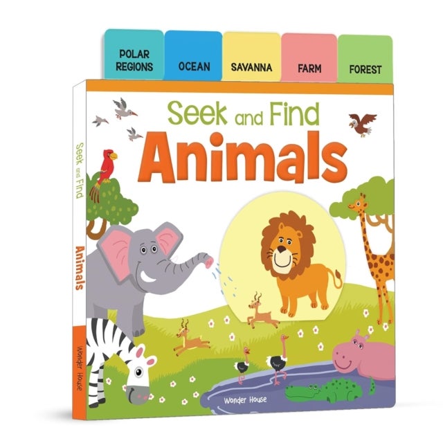 Seek And Find - Animals : Early Learning Board Books With Tabs - Animals