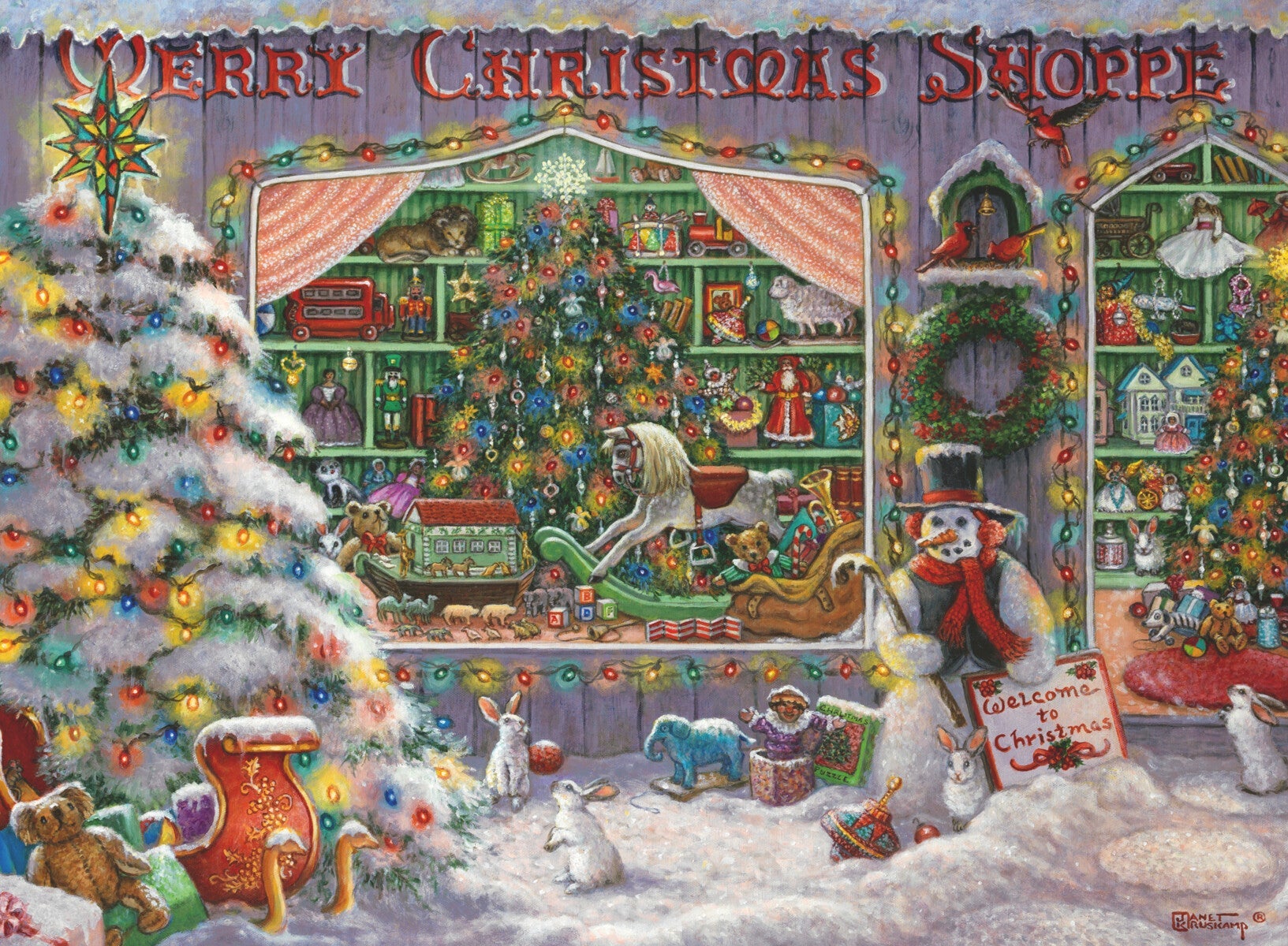 Puslespill 500 Julebutikken Ravensburger