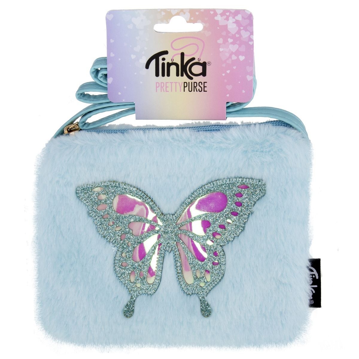 Veske Plysj m/sommerfugl Tinka Pretty