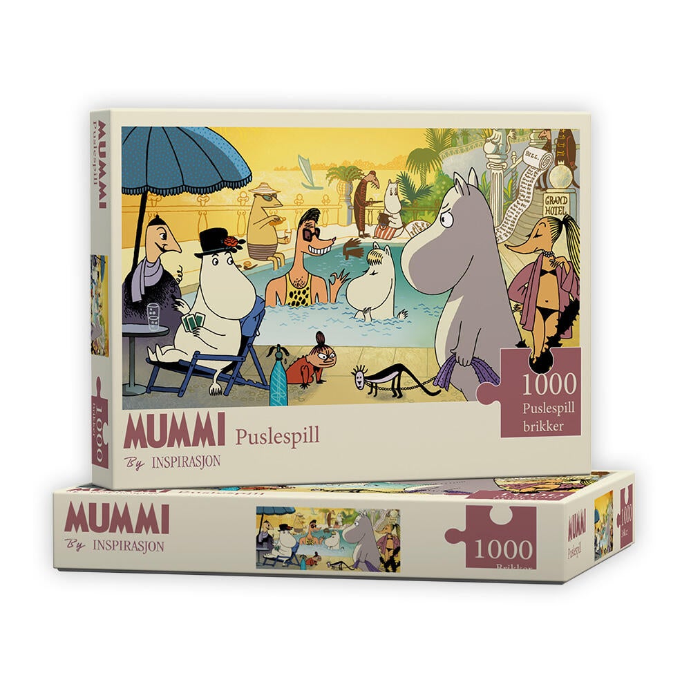 Puslespill 1000 Mummi i Bassenget
