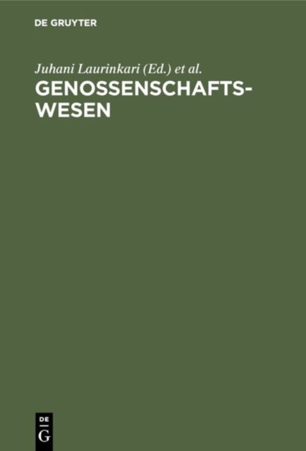 Genossenschaftswesen - Hand- Und Lehrbuch