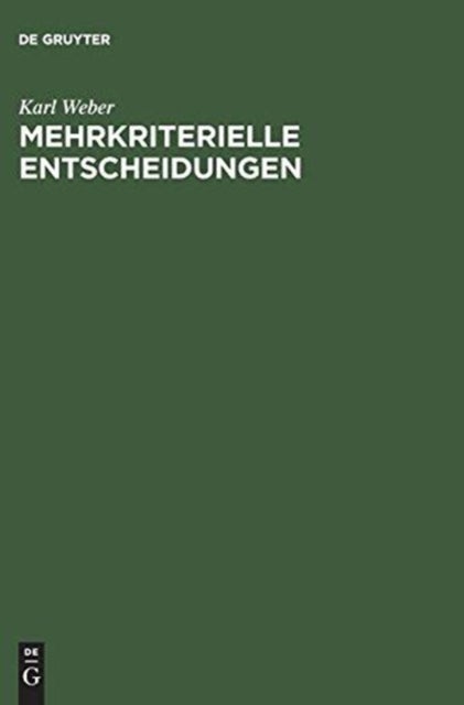 Mehrkriterielle Entscheidungen