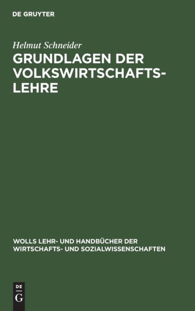 Grundlagen der Volkswirtschaftslehre