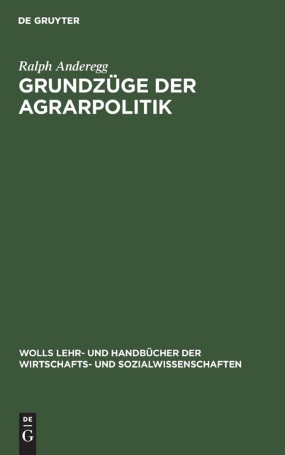 Grundzüge der Agrarpolitik