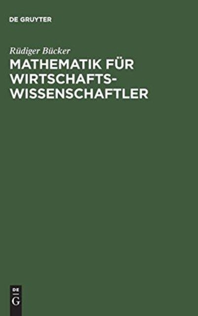 Mathematik Fur Wirtschaftswissenschaftler