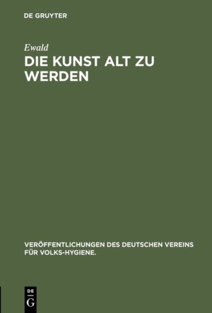 Kunst alt zu werden