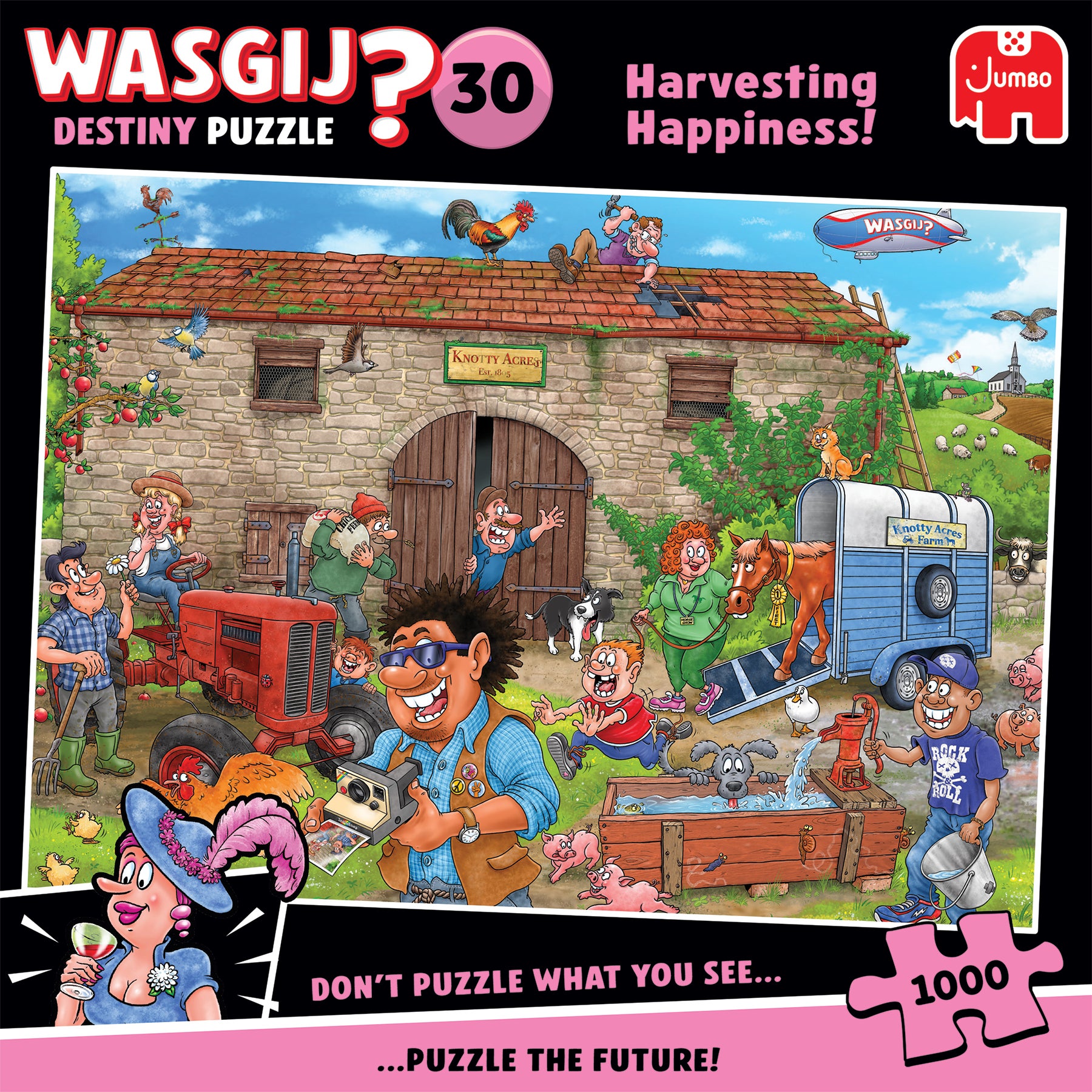 Puslespill 1000 Wasgij Happiness
