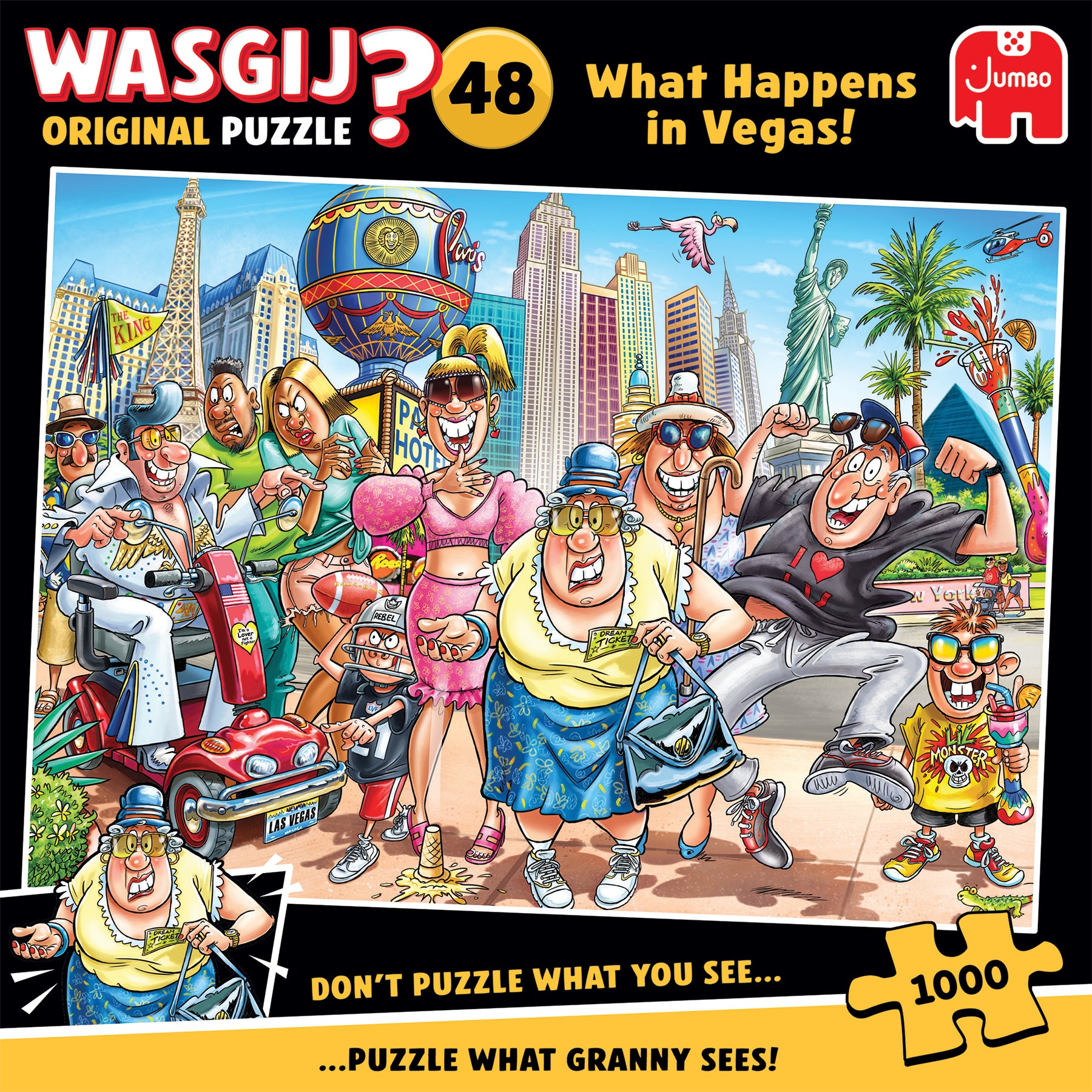 Puslespill 1000 Wasgij Happens In Vegas