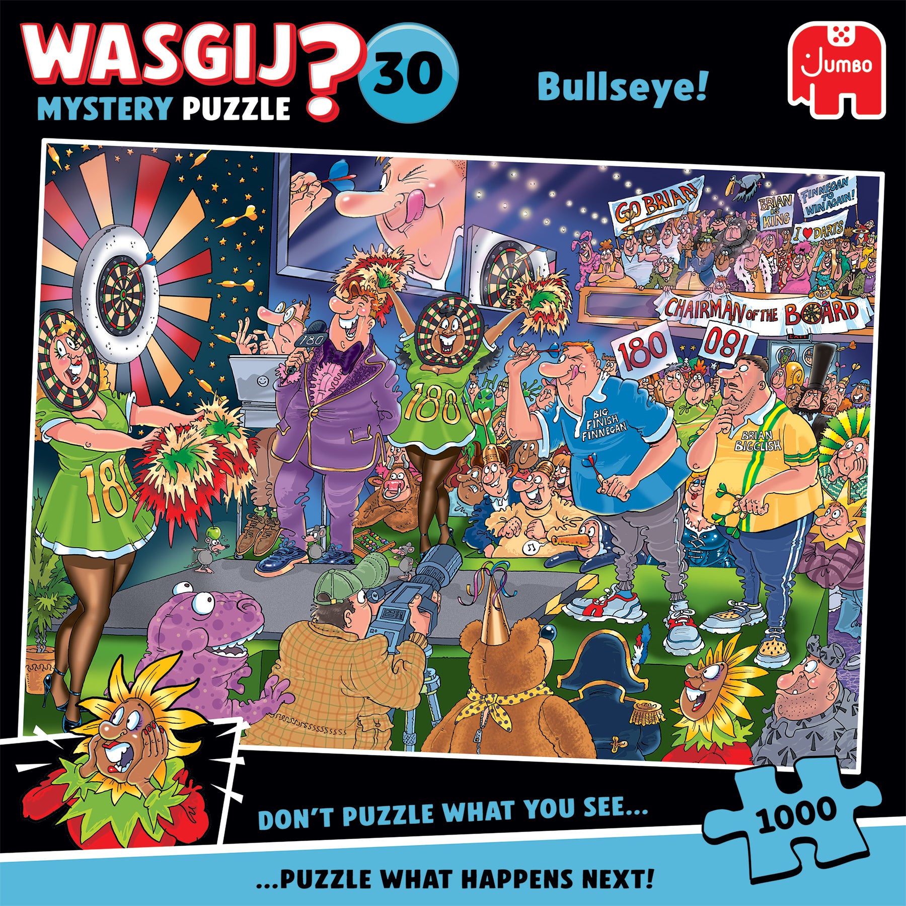 Puslespill 1000 Wasgij Bulleseye