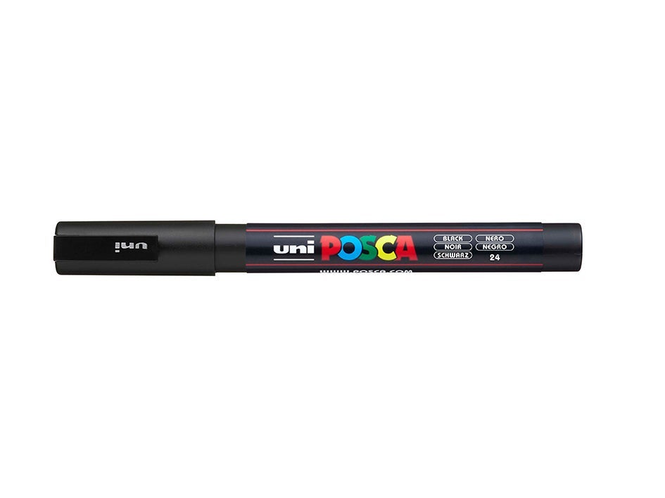 Tusj Uni Posca PC-3M Fine 0,9-1,3mm 24 Black