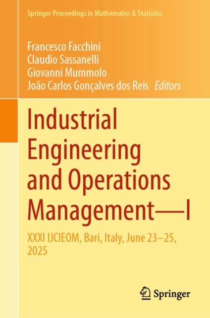 Industrial Engineering and Operations Management - I - XXXI IJCIEOM, Bari, Italy, June 23–25, 2025