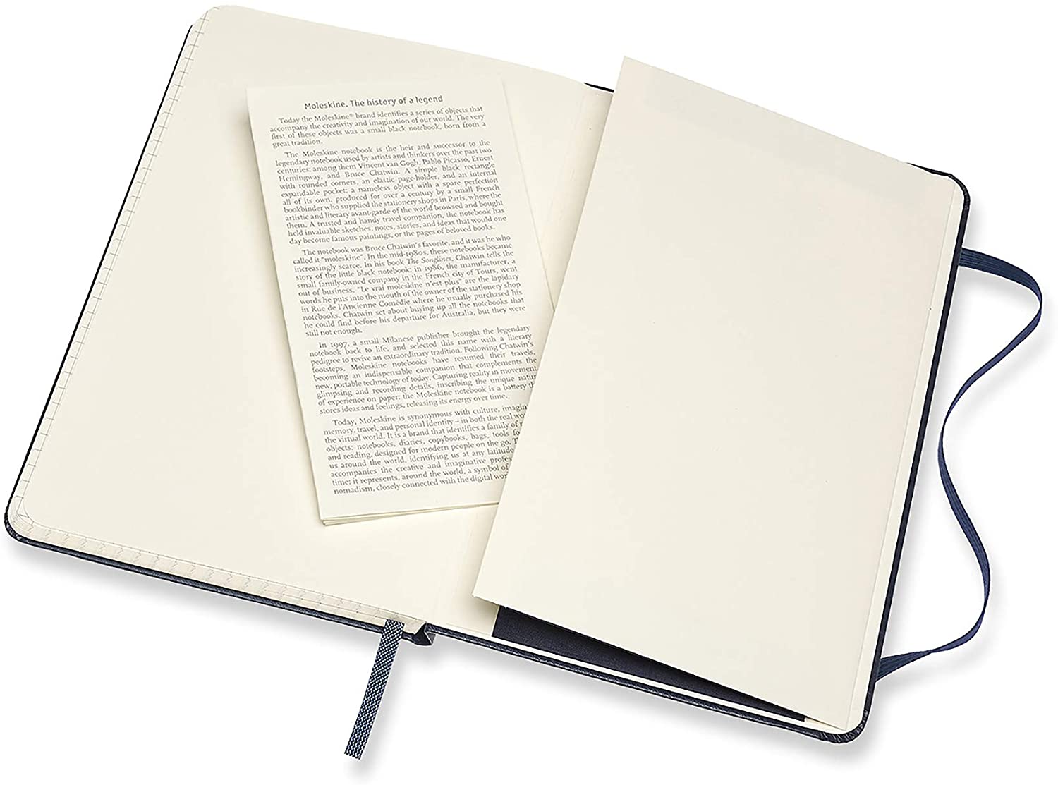 Moleskine Medium Squared Hardcover Notebook: Sapphire Blue