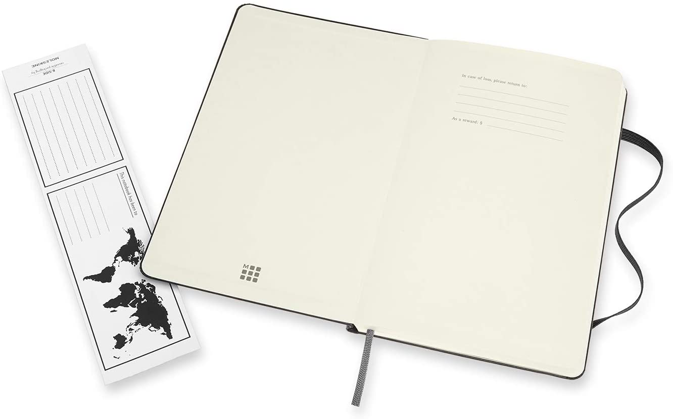 Moleskine Notatbok Double Layout 13x21cm Sort