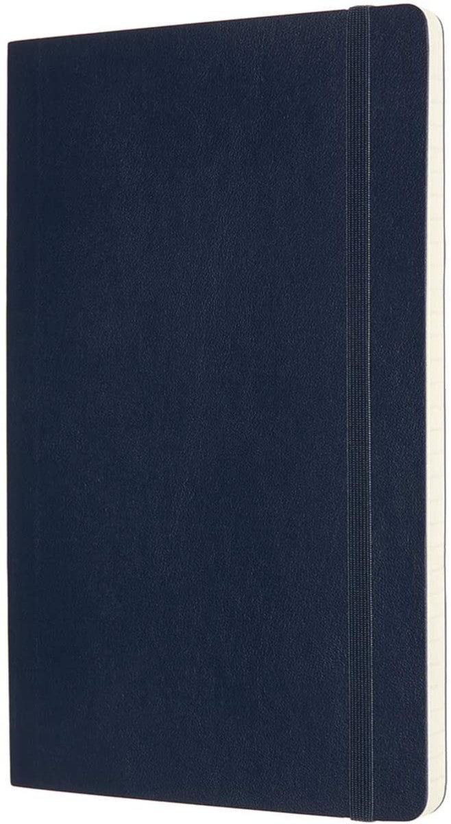 Notatbok Moleskine L linjert/blank Blå Soft