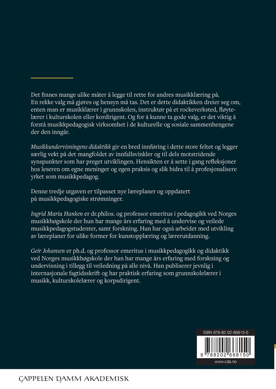 Musikkundervisningens didaktikk