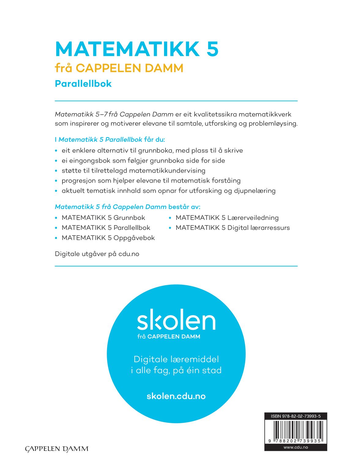 Matematikk 5 frå Cappelen Damm