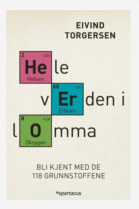 Hele verden i lomma - bli kjent med de 118 grunnstoffene