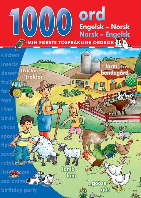 1000 ord - engelsk-norsk, norsk-engelsk : min første tospråklige ordbok