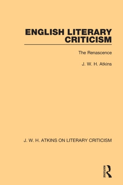 English Literary Criticism - The Renascence