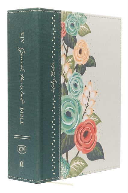 KJV Large Print Bible, Journal the Word: Reflect, Journal or Create Art Next to Your Favorite Verses (Green Cloth Over Board, Red Letter: King James Version)