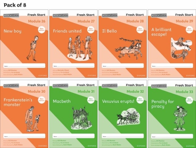 Read Write Inc. Fresh Start: 2024 Modules 26-33 - Pack of 8