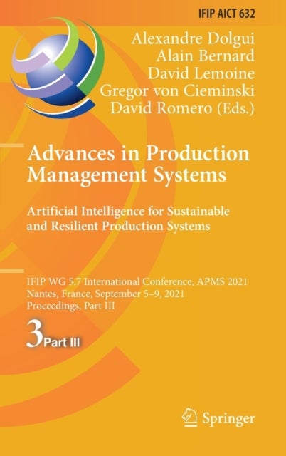 Advances in Production Management Systems. Artificial Intelligence for Sustainable and Resilient Production Systems
