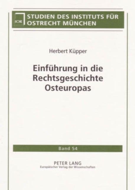 Einfuehrung in die Rechtsgeschichte Osteuropas