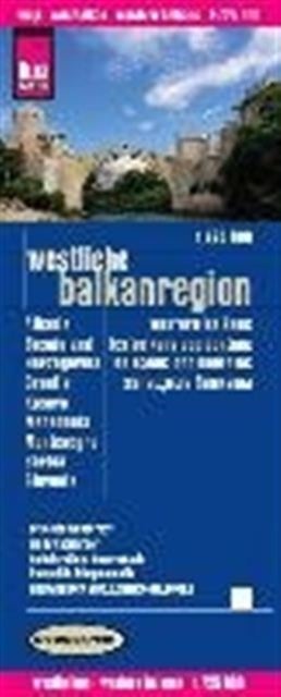 Western Balkans Region (1:725.000) - Albania, Bosnia und Herzegovina, Kosovo, Croatia, Macedonia, Montenegro, Serbia, Slovenia