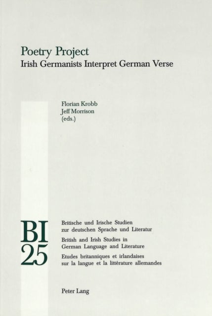 Poetry Project - Irish Germanists Interpret German Verse