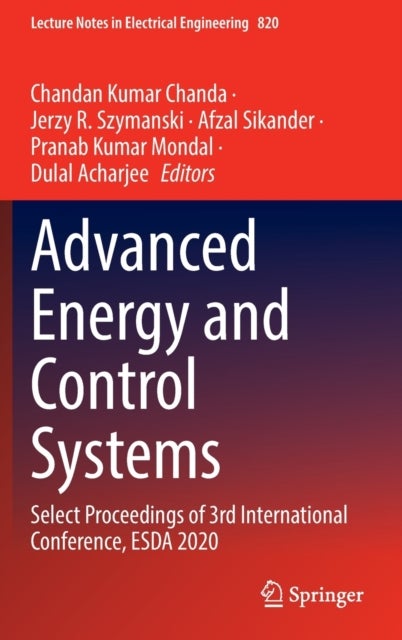 Advanced Energy and Control Systems - Select Proceedings of 3rd International Conference, ESDA 2020