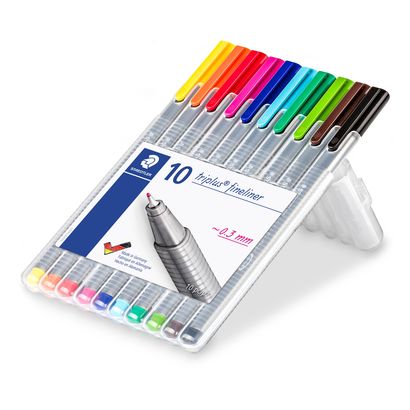 Fineliner Staedtler Triplus ass (10)