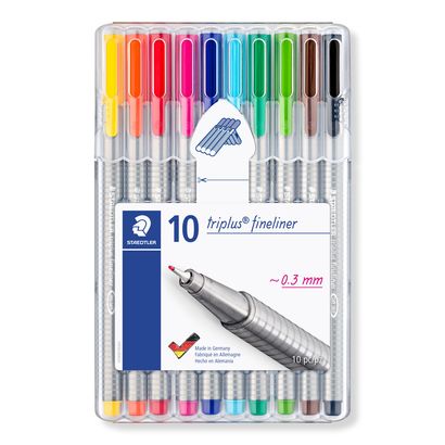 Fineliner Staedtler Triplus ass (10)