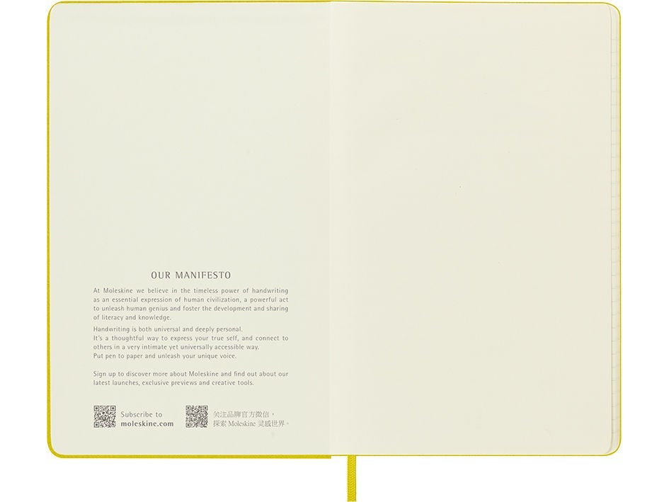 Notatbok Moleskine Hay Ylw Large Linjert