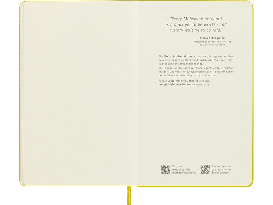Notatbok Moleskine Hay Ylw Large Linjert