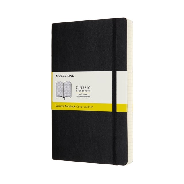 Moleskine Ntbk Exp L Sq Black Soft
