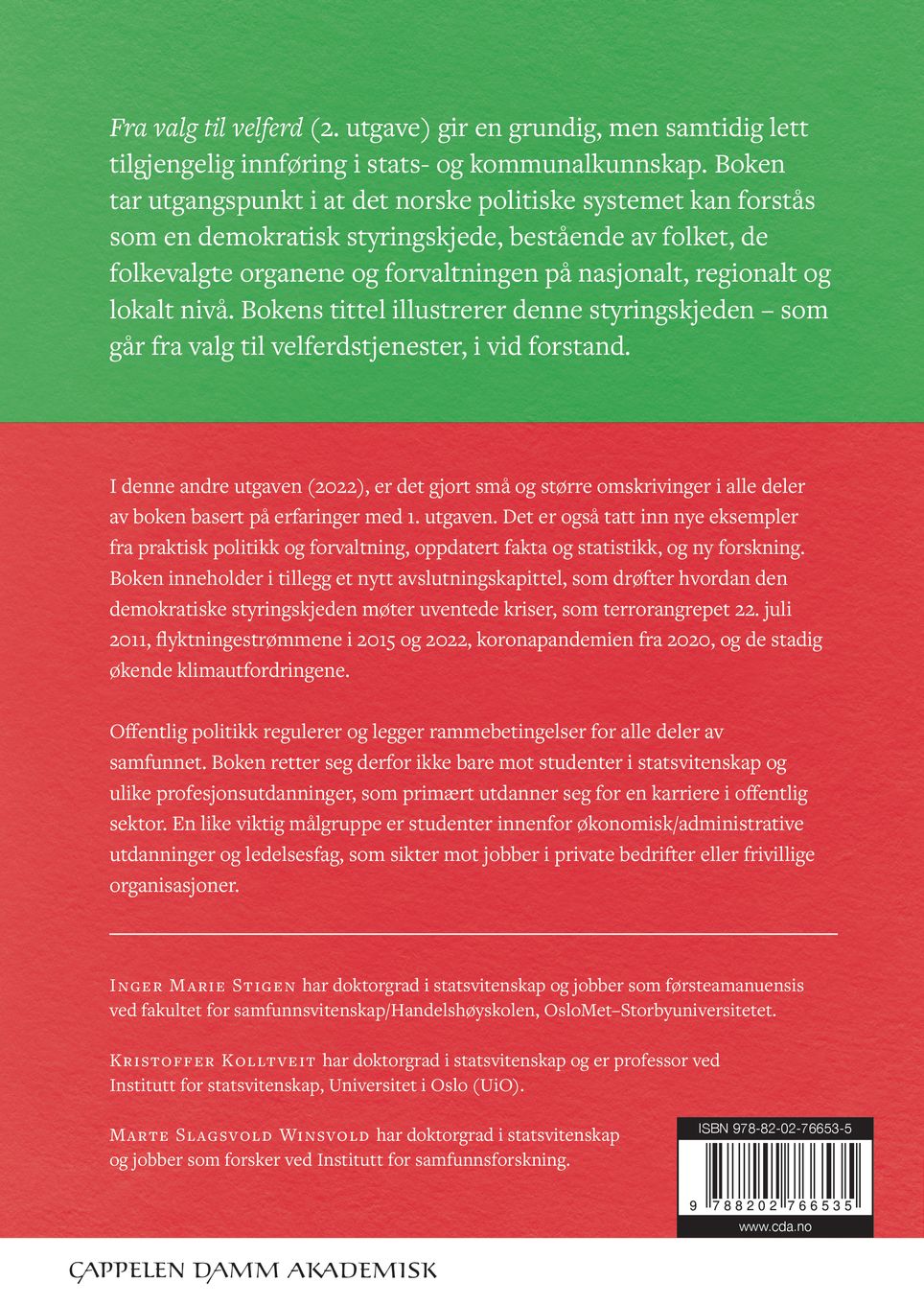Fra valg til velferd