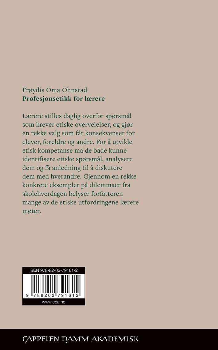 Profesjonsetikk for lærere