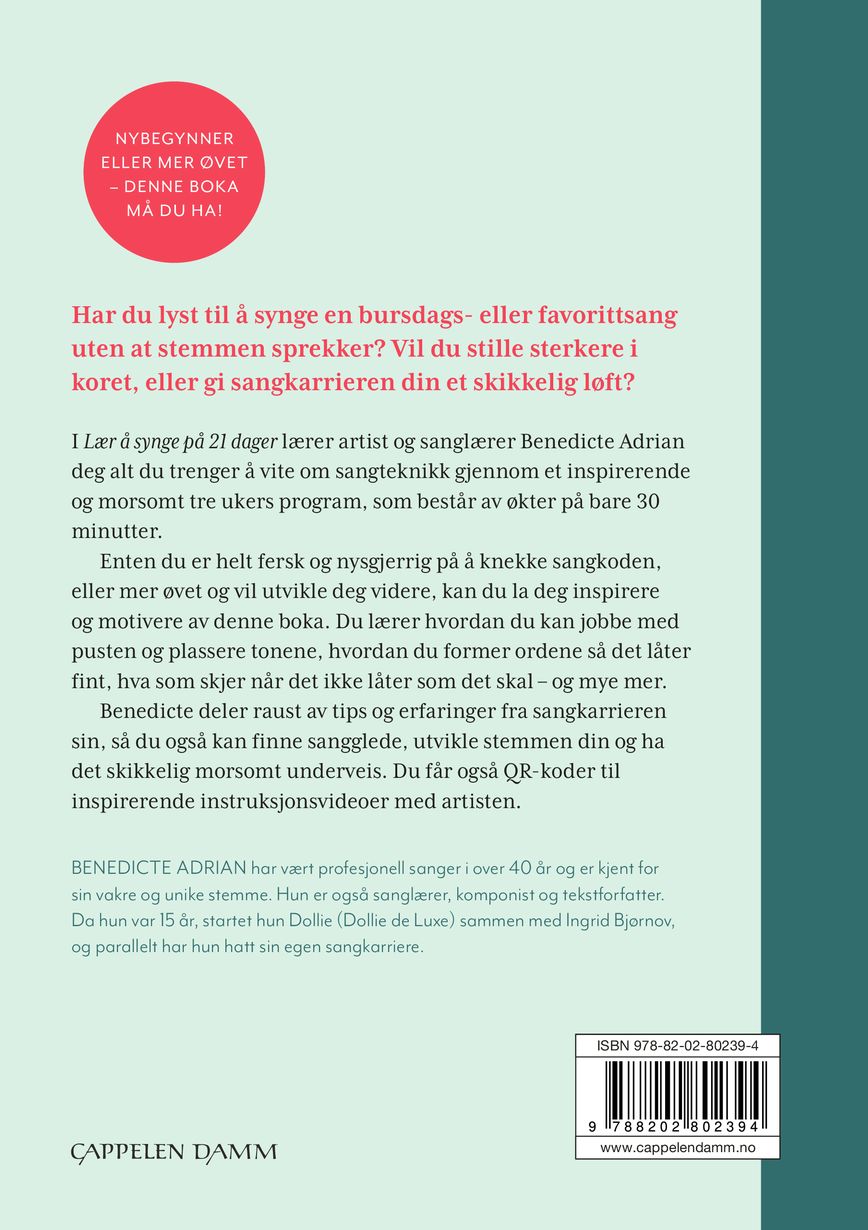 Lær å synge på 21 dager