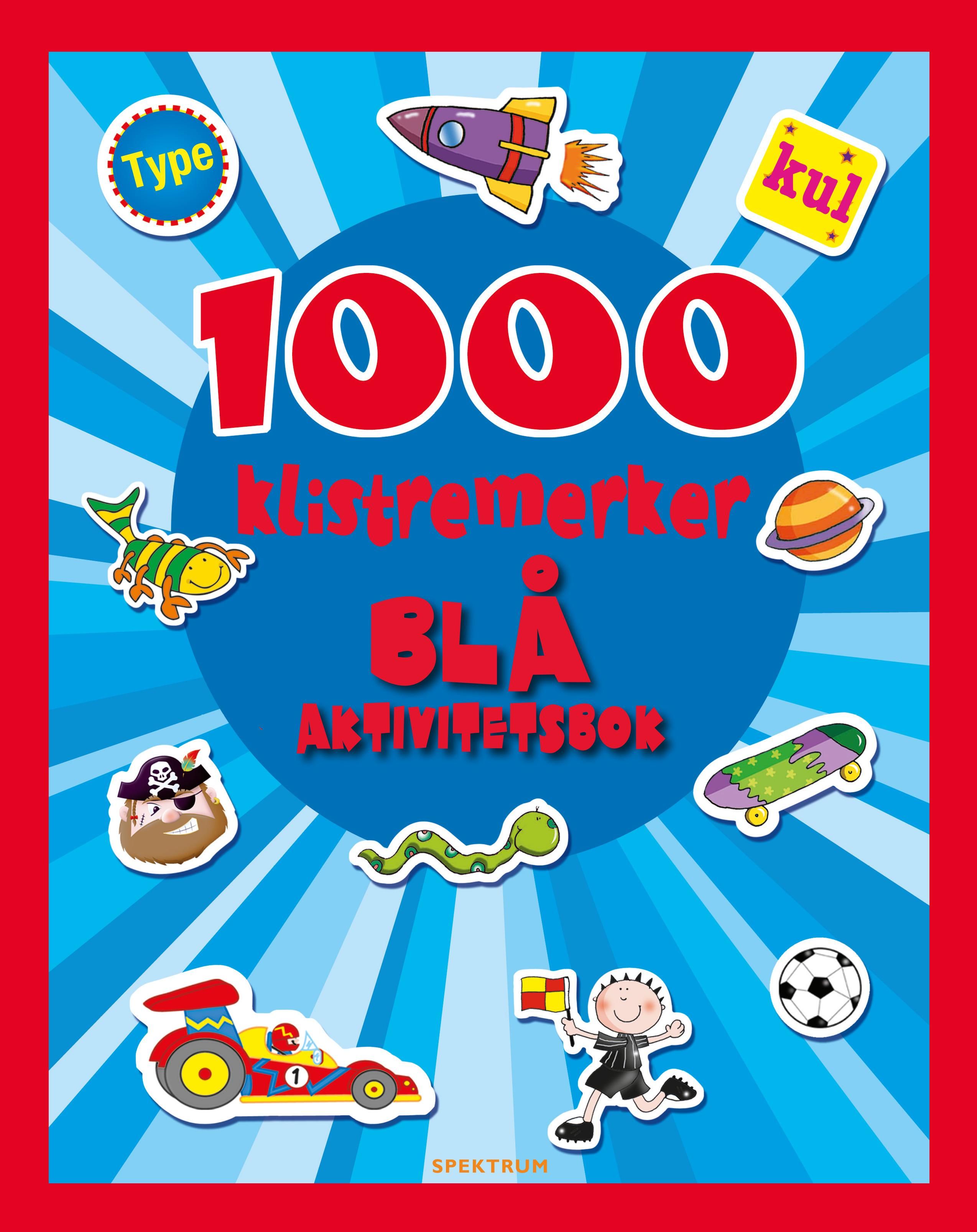1000 klistremerker. Blå aktivitetsbok - blå aktivitetsbok