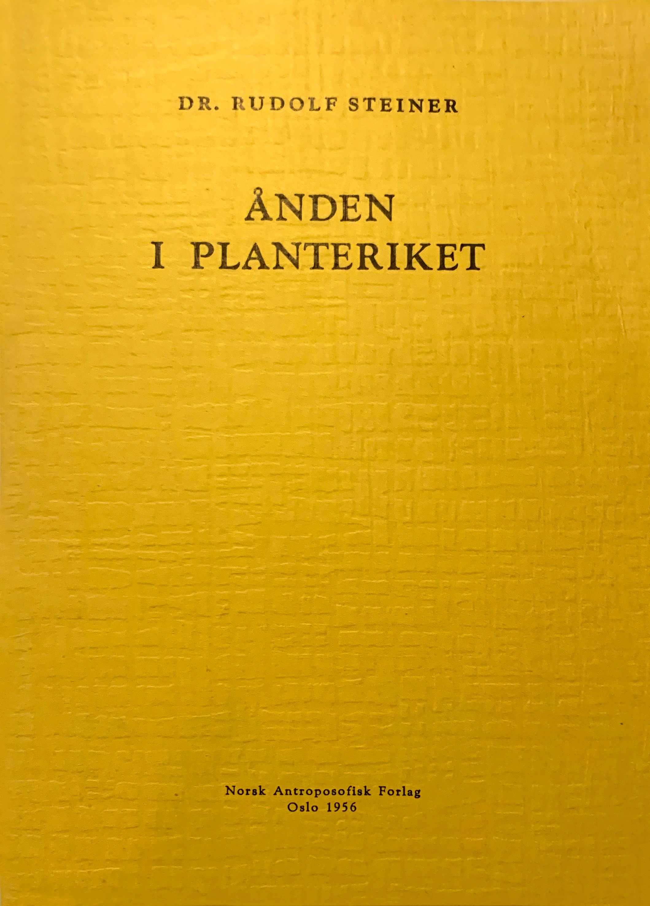 Ånden i planteriket - foredrag i Berlin 8. desember 1910