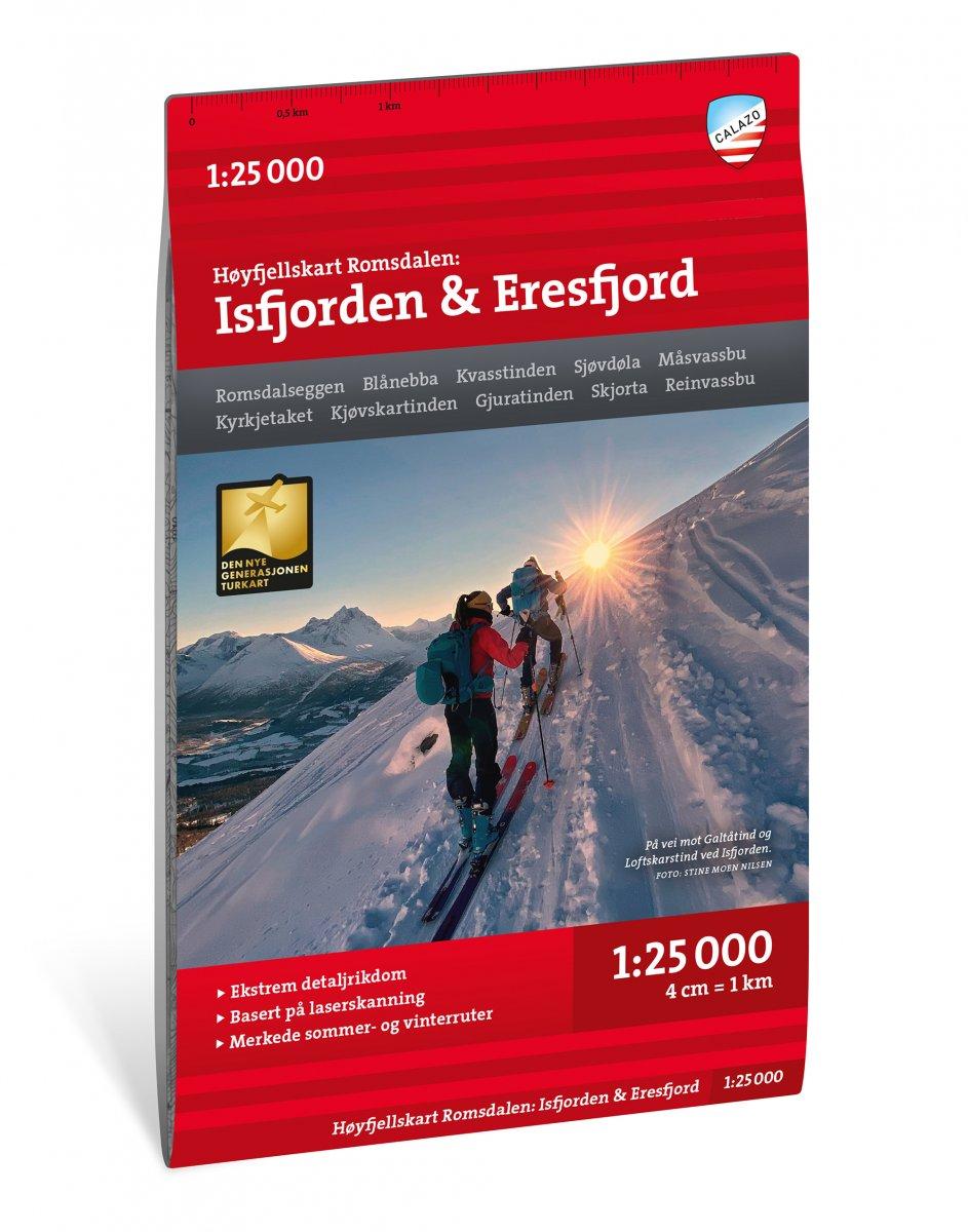 Hoyfjellskart Romsdalen: Isfjorden & Eresfjord 1:25 000